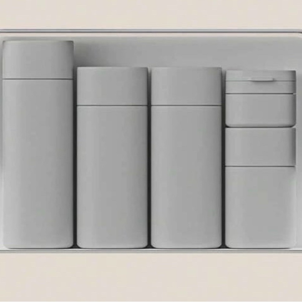 Gray Travel Bottle Set